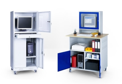 Computerschränke für Werkstätten und Montagebereiche in Betrieben und Industrieanlagen