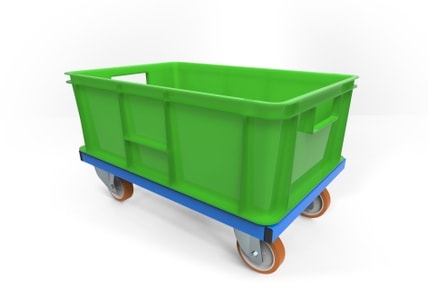 Kistenwagen und Kistenroller für Betriebe