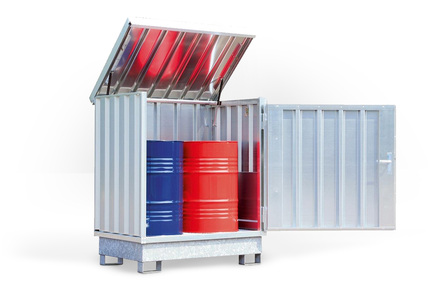 Gefahrstofflager & Gefahrgutcontainer - Sichere Lösungen für brennbare Flüssigkeiten und gefährdende Chemikalien
