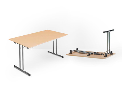 Platzsparende Klapptische für Büro, Konferenzen & Festlichkeiten