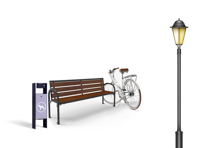 Parkmöbel & Stadtmobiliar: Park- & Sitzbänke aus Metall kaufen
