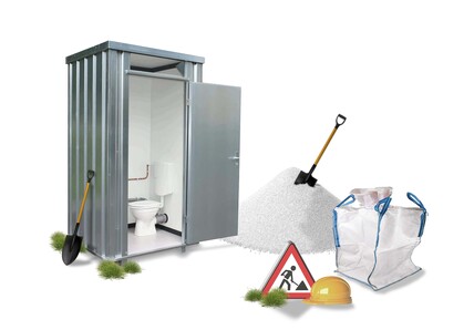 Sanitärcontainer, WC Container und Toilettencontainer kaufen in verschiedenen Varianten