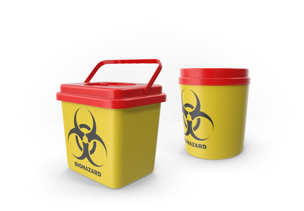 Entsorgungsbehälter und Sicherheitsbehälter